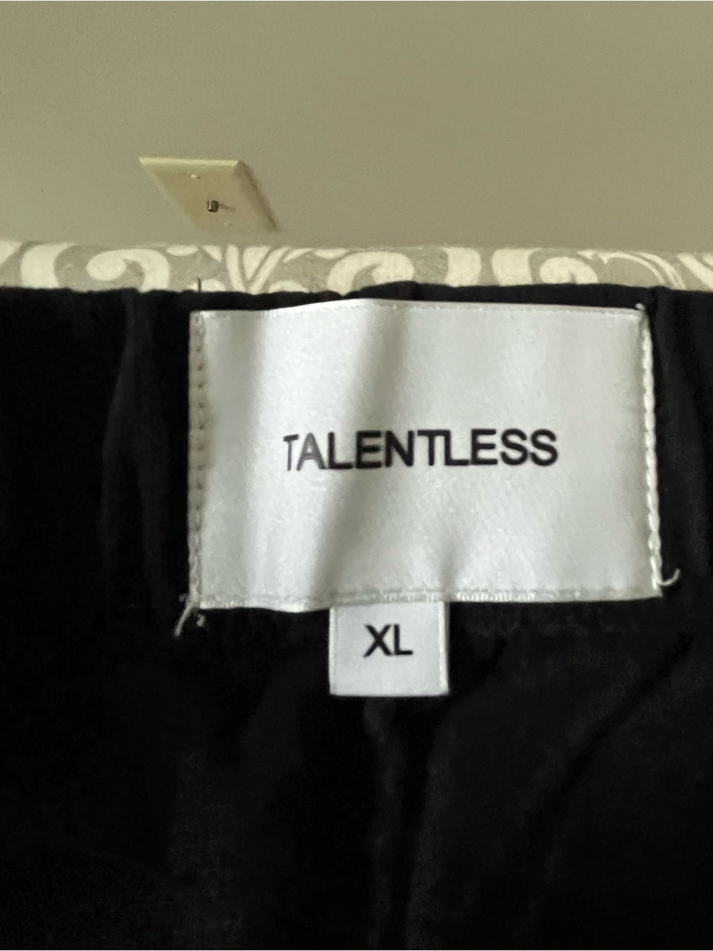 TALENTLESS Black Knit Pull On Pants with Side Pockets